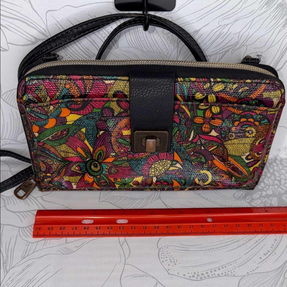 Sakroots Multicolor Floral Crossbody Bag